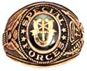 SPECIAL FORCES Deluxe Engraved Ring - 18kt Heavy Gold Electroplate