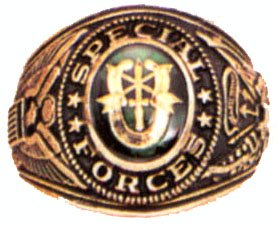 SPECIAL FORCES Deluxe Engraved Ring - 18kt Heavy Gold Electroplate