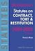 Statutes on Contract, Tort and Restitution 2004/2005 (Blackstone's Statute Series)