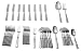 Yamazaki Old Denmark 42-Piece Flatware Set with Caddy, Service for 8