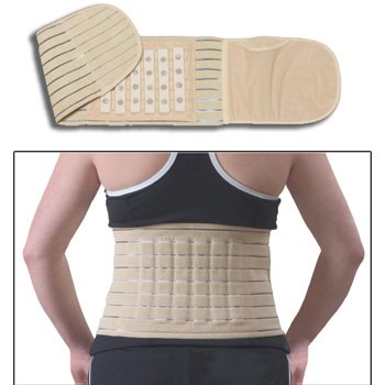 Magnetic Abdominal Support Waist Belt Adjustable Multi Panel Knit