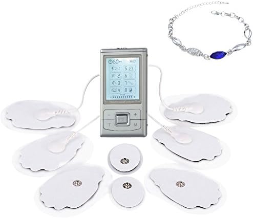 [2016 New Version] Norjackhealth TENS unit handheld body massagers, eletronic pulse impulse massager, best palm massagers plus digital pulse mini micro massager, Silver
