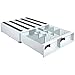 Dividr, 6-3/4 in. Lx8-1/4 in. W, Stel, Whte