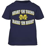 Michigan Wolverines Navy Blue Infant Start 'Em Young T-shirt