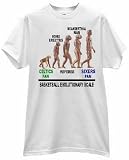 BASKETBALL EVOLUTIONARY SCALE SEVENTY SIXERS 76ERS FAN ANTI CELTICS APE TO MAN PROGRESS T SHIRT jersey