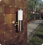Unique Arts Opaque Design Solar Wall Light, Stainless Steel