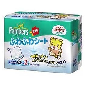 【クリックで詳細表示】パンパースふわふわシート 詰替 63枚＊2パック