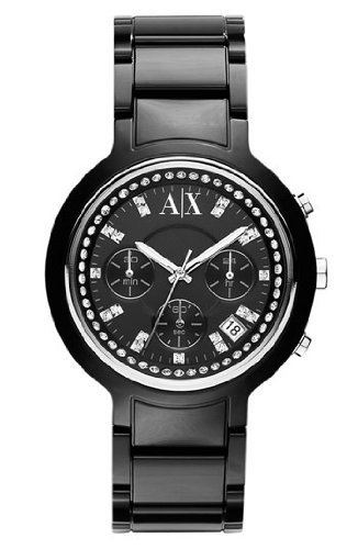 AX Armani Exchange Black Crystal Ladies Active Watch #AX5141