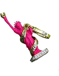 Juicy Couture - Hot Pink Statue of Liberty - Gold Plated Charm