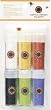 Martha Stewart Glitter Set w/Glue Hallwn Irid 6pk