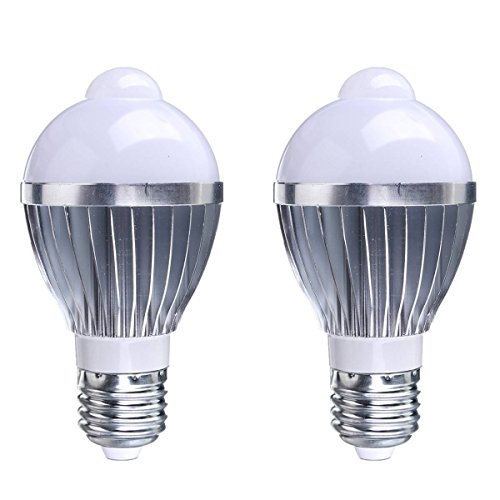 KINGSO 2x E27 5w 12 LED Infrared Motion Detection Light Sensor PIR Warm White Bulb Lamp 5730 SMD Auto Switch Stairs Night Lights Energy Saving for Lobby Carport Hallway Security Decoration 85-265V KINGSO 2x E27 5w 12 LED Infrared Motion Detection Light Sensor PIR Warm White Bulb Lamp 5730 SMD Auto Switch Stairs Night Lights Energy Saving for Lobby Carport Hallway Security Decoration 85-265V
