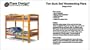 Classic Twin Bunk Bed Furniture Woodworking Plans - Design #11201