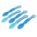 Vital Baby Soft Tip 'n' Grip Feeding Spoons, Blue, 5 Pack