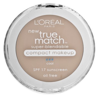 L'Oreal Paris True Match Super-Blendable Compact Makeup, Spf 17, Creamy Natural, 0.30 Ounce, 2 Ea (Pack of 2)
