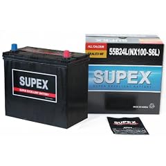 ミツビシ ランサーエボリューション SUPEX スペックス 高性能カルシウムバッテリー 新品保証付 SMF55B24L