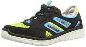 Rieker L0754 00 Ladies Womens Black Combination Trainer Style Shoe (38, Black)