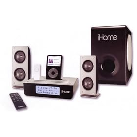 iHome iH52B Bookshelf System for iPods with AM/FM Radio (Black)