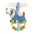 Baby Boy Rattle, Snoodle Beaded Rattle 5.5"