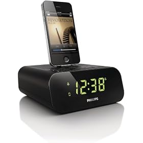 Philips - AJ3270D/12 - Radio-r�veil avec station d'accueil iPod / iPhone - Tuner FM - Noir