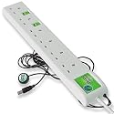 Ecotek Standby Saver 6-Way Socket - USB Version