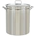Bayou Classic 1036, 36-Qt. Stainless Fryer/Steamer with Vented Lid