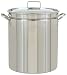 Bayou Classic 1036, 36-Qt. Stainless Fryer/Steamer with Vented Lid