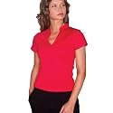 Kustom Kit Ladies Corporate Short Sleeve Top V Neck Blouse