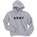 Youth ARMY Hooded Sweatshirt - Military Style Physical Training Sweatshirt in Gray