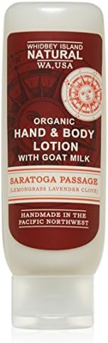 All-Natural Hand and Body Lotion - Saratoga Passage (Lavender Lemongrass Clove) made with Aloe and Jojoba oil | made by Whidbey Island Natural | 8.0 fl oz. |