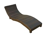 BEST Cabo Wicker Lounge Chair, Multibrown Wicker