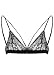 Wink Gal Women's Sexy Deep V Full Lace Thin Band Bralette