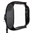 Quenox Magic Square Universal Softbox 40x40 Lichtwanne mit integriertem Blitzhalter f�r Blitzger�t Systemblitz (made by Tristar)