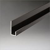 e-kanamono アルミ片長チャンネル(穴なし) 8x1840mm ブロンズ