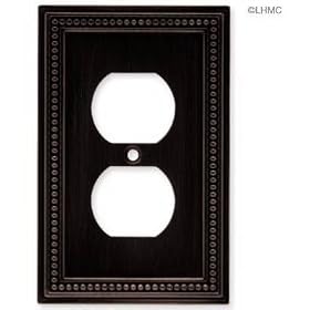 Brainerd #64410 Bronze Bead Single DPLX Plate by BRAINERD MFG CO/LIBERTY HDW