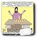 Rich Diesslins Funny Cartoon Gospel Cartoons - Jesus - Feeding the 5,000 - Mouse Pads