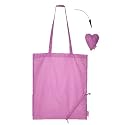 Pink reusable foldable shopping bag