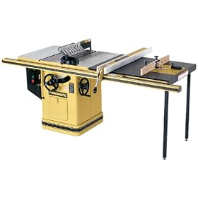 Powermatic 1660803K Model 66 10-Inch Left Tilt 3 Horsepower Table Saw with 50-Inch Accu-Fence, Router Lift, 2 Cast Iron Extension Wings, Table Board, and Legs, 230-Volt 1 Phase