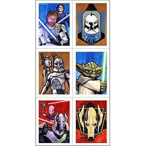 Star Wars - The Clone Wars Stickers 4 Sheets