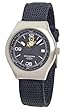 U.S. Marine Corps. Men's "Valor" Black Fabric Strap Watch