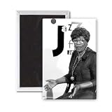 Ella Fitzgerald - 3x2 inch Fridge Magnet - large magnetic button - Magnet