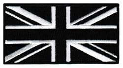 Black Union Jack Embroidered Patch British England Flag UK Great Britain Iron-On Emblem