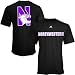 Adidas Northwestern Wildcats Black Prime Time T-shirt