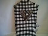 Black Gingham Heart 8 Cup Cafetiere Cosy