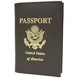 Boston Traveler Genuine Leather Passport Cover Tan