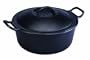 Lodge Pro Logic 7-Quart Cast Iron Dutch Oven, Black