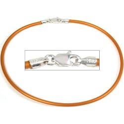 Rubber Cord Anklet Gold 9"