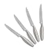CulinHome Decor Collection 4-Piece Hibiscus Steak Knife Set