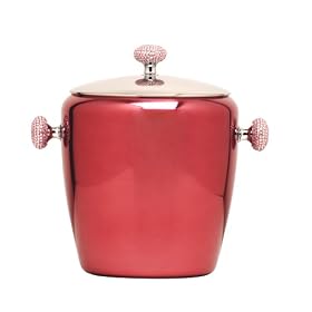 Lush Life Crystal Ice Bucket, Pink by Lush Life