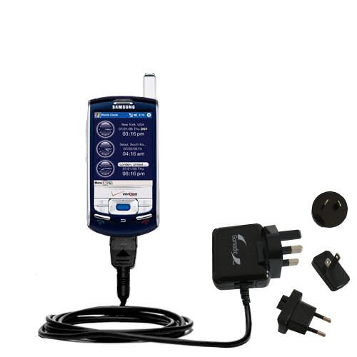 International Wall / AC Charger for the Samsung SCH-i830 - Gomadic Brand w/ TipExchange Technology