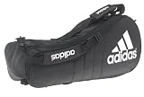 adidas Tour 3 Racquet Bag (Black/White/Aluminum, 30'' x 8'' x 13'')